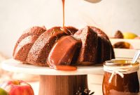 Spiced Apple Cider Bundt Cake with Cinnamon Glaze