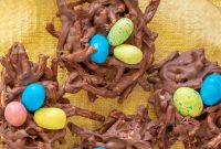 Homemade Birds Nest Cookies with Chocolate Eggs