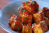 Sweet and Spicy Honey Garlic Tofu Recipe