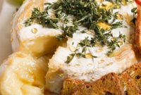 Air Fryer Baked Brie with Honey and Thyme