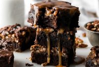 Salted Caramel Pecan Pie Brownies Recipe