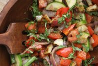 Grilled Vegetable Salad with Basil Pesto