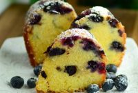 Blueberry Pound Cake with Ginger Beer Glaze