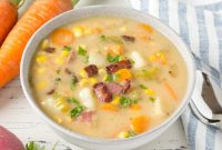 Instant Pot Creamy Potato and Corn Chowder with Bacon