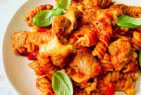 One-Pan Cheesy Sausage Pasta Bake