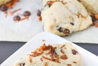 Coconut Ricotta Scones with Dark Chocolate Chunks