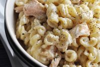 Creamy Salmon and Shrimp Pasta with Lemon Garlic Sauce