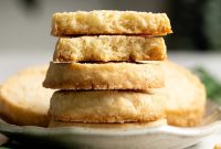 Buttery Coconut Shortbread Cookies Recipe with Toasted Flakes