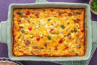 Creamy Cottage Cheese and Egg Breakfast Casserole