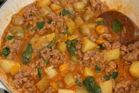 One-Pan Creamy Italian Sausage and Potato Skillet