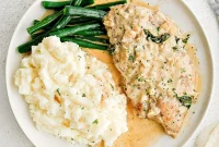 Creamy Garlic Herb Boursin Chicken Skillet Recipe