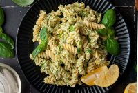 4-Ingredient Canned Tuna and Pesto Pasta Salad