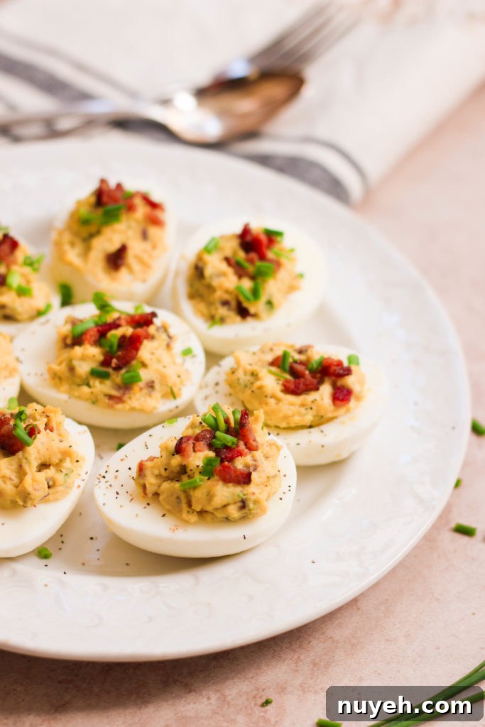 Bacon Ranch Deviled Eggs