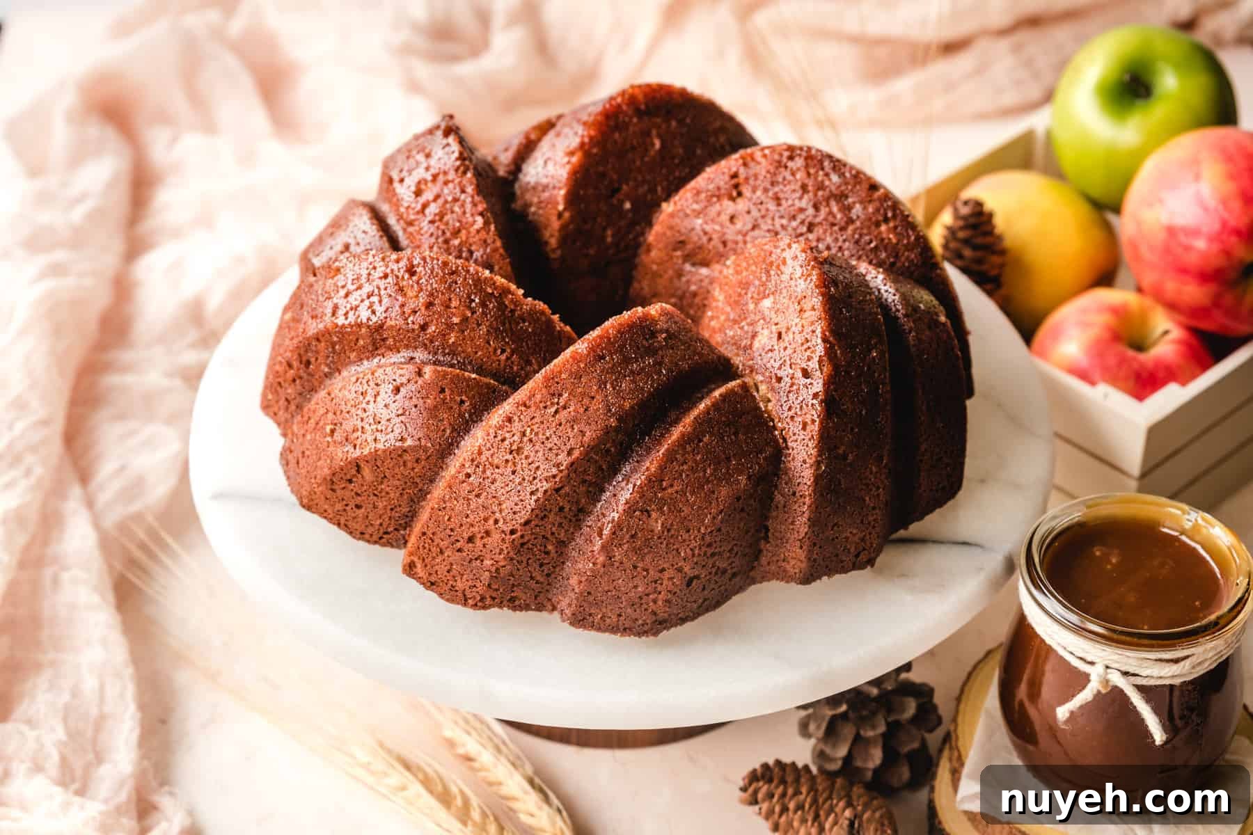Spiced Apple Cider Bundt Cake with Cinnamon Glaze 6 This apple cinnamon bundt cake will be a fall favorite for years to come!