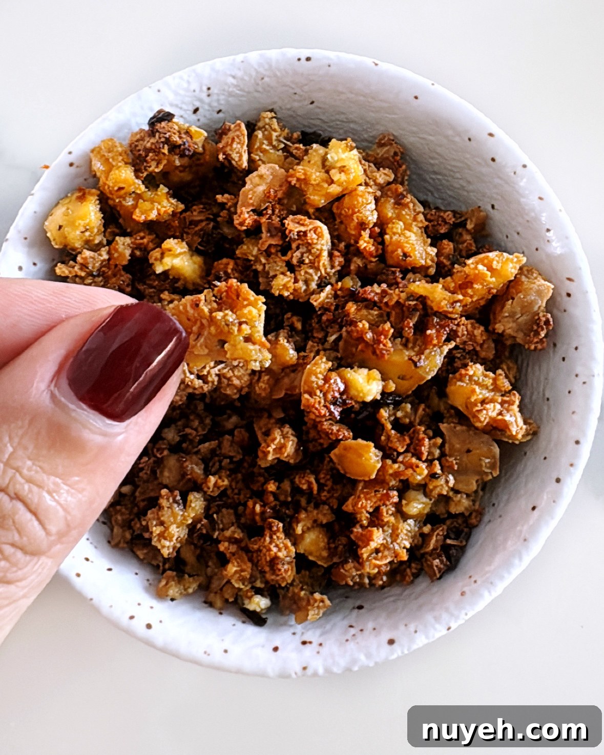 Crunchy minced tofu