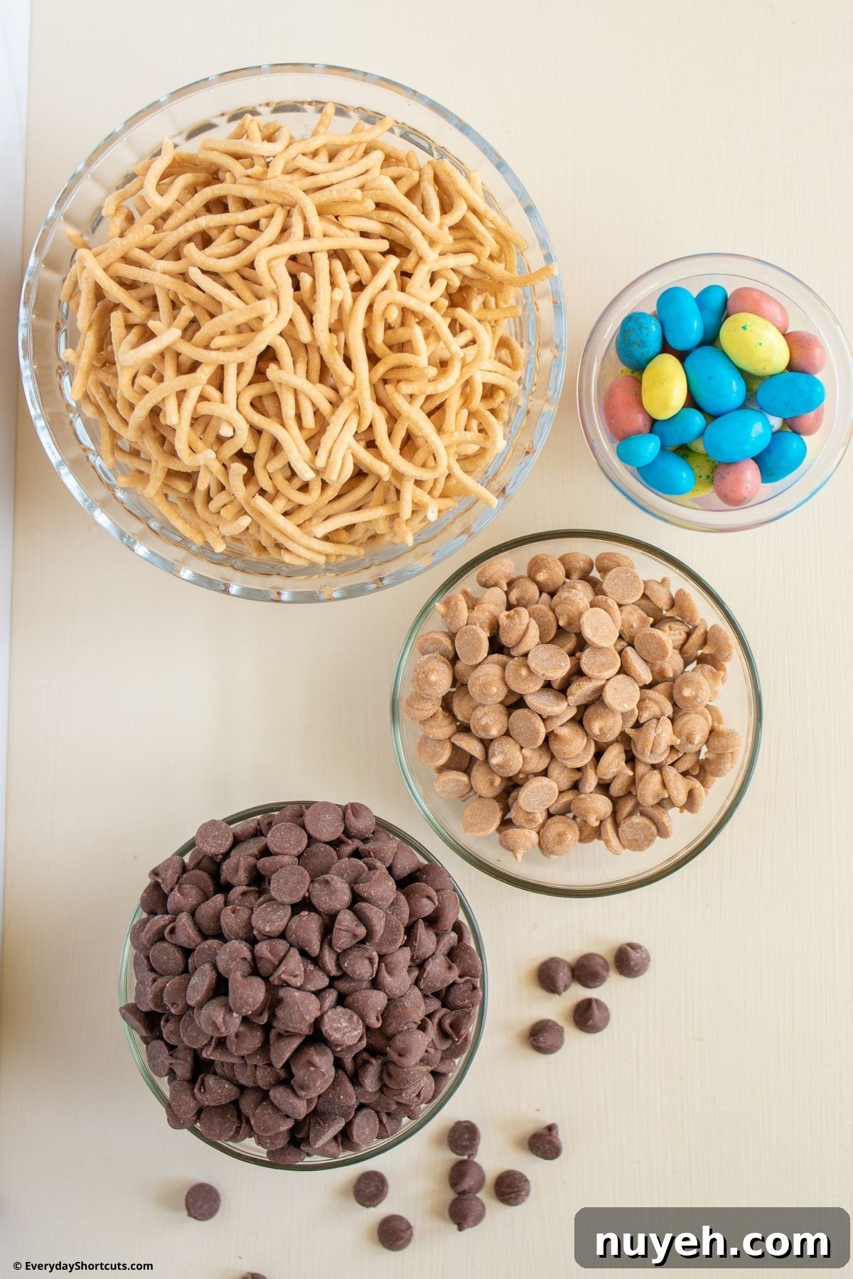 Homemade Birds Nest Cookies with Chocolate Eggs 3 ingredients for birds nest cookies