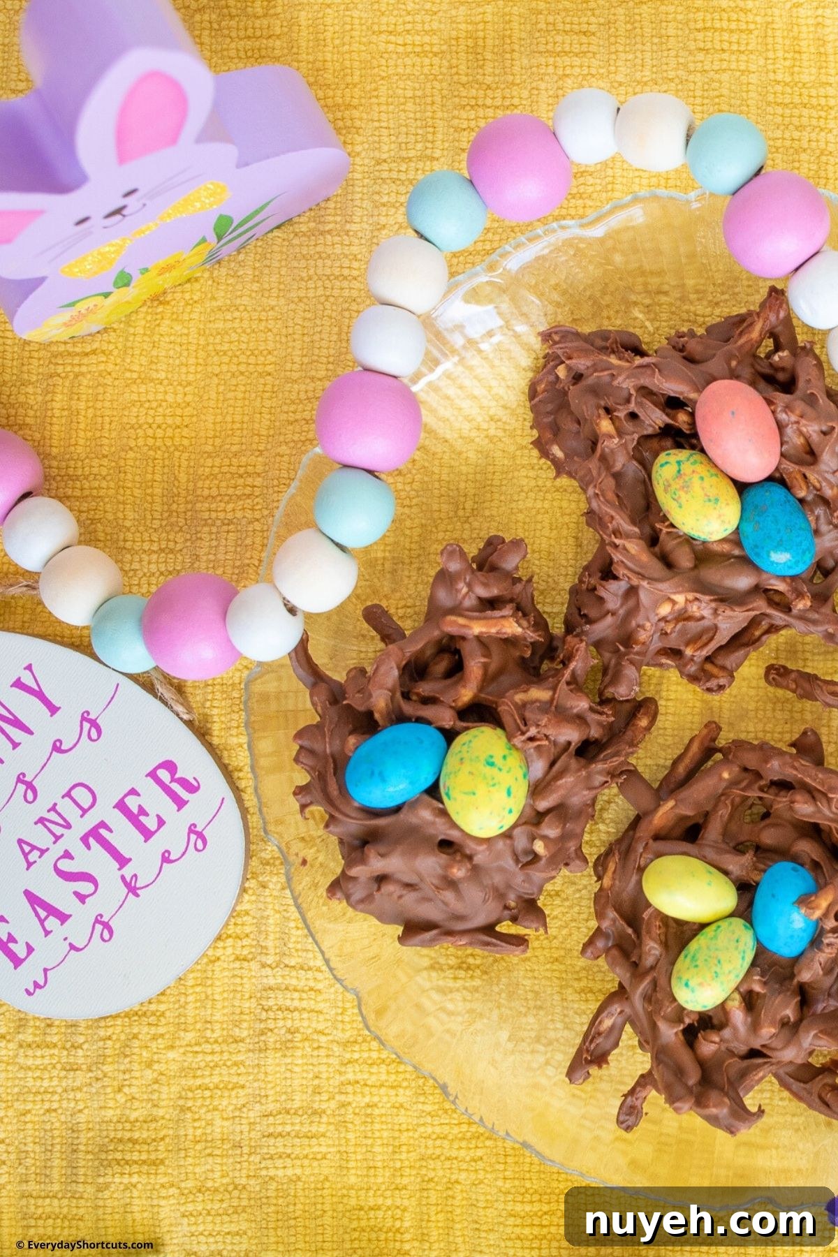 Homemade Birds Nest Cookies with Chocolate Eggs 8 birds nest haystack cookies