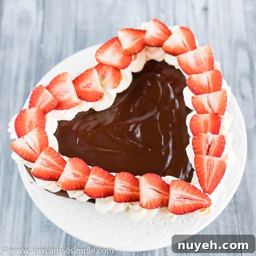 Brownie Cake for Valentine's | Low-Carb, So Simple