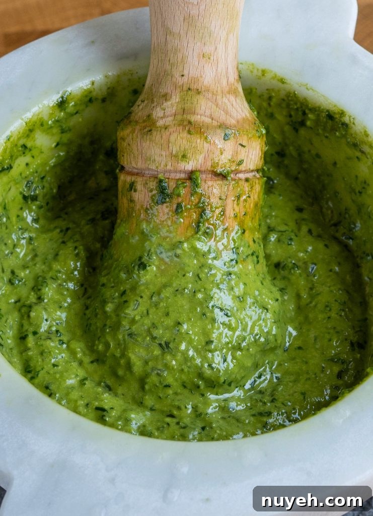 Finished pesto