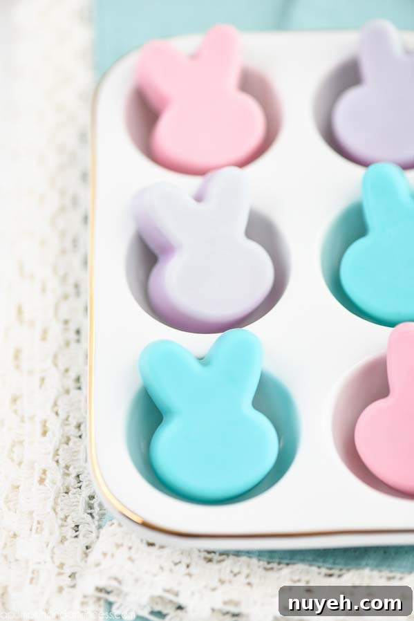 DIY Easter Bunny Treat Bags for Kids 8 DIY Bunny Soap - These handmade bunny shaped soaps made with orange essential oil make a great candy alternative for Easter baskets.