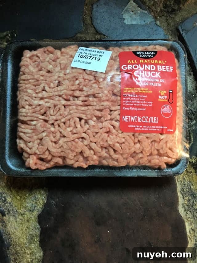 How to Thaw Ground Beef Safely: Refrigerator, Cold Water, Microwave 2 1 lb package of ground beef hamburger in package