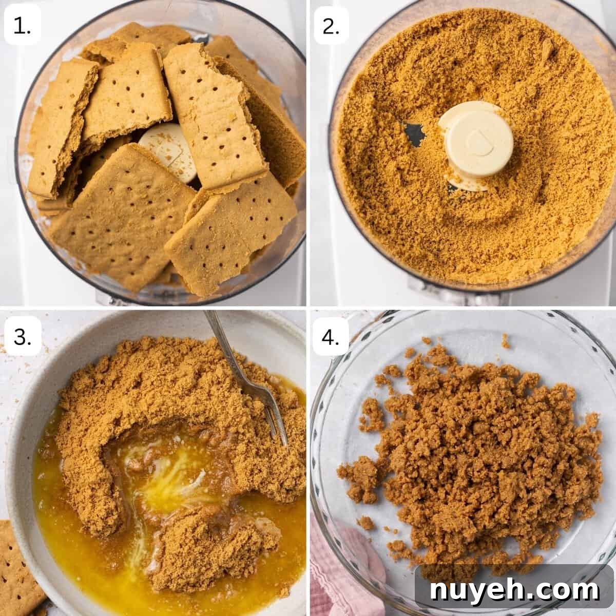 step by step instructions for gluten free graham cracker crust