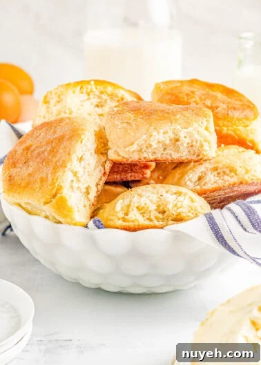 A bowl of angel biscuits.
