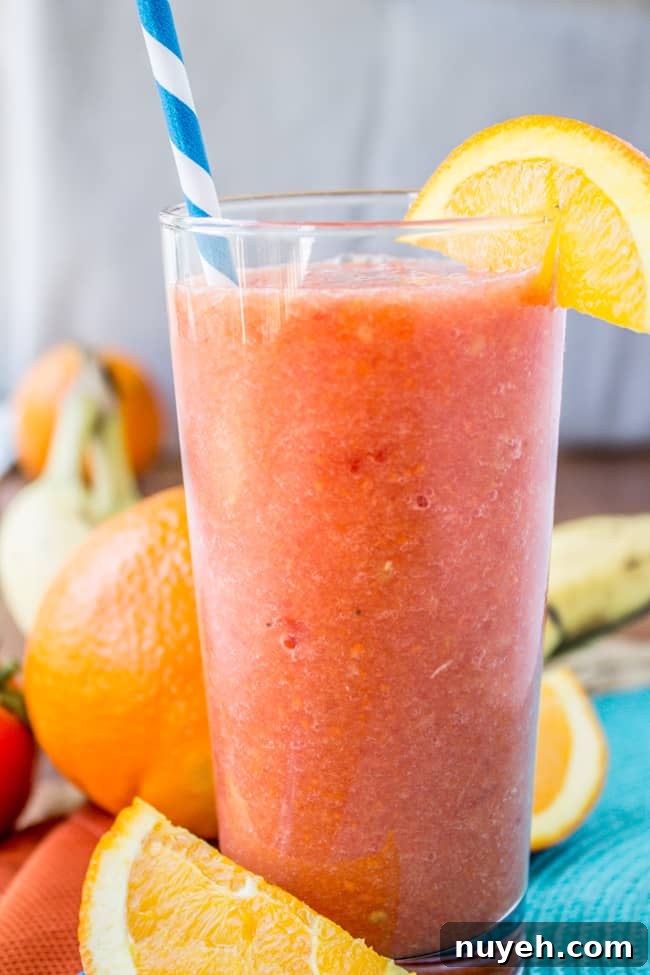 Green Orange Julius Smoothie Recipe: Spinach and Orange 5 Orange Watermelon Sunshine Smoothie from The Food Charlatan