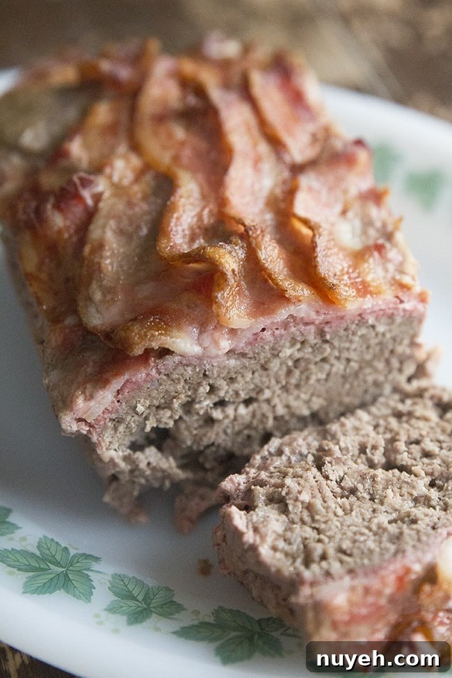Bacon Mozza Meatloaf