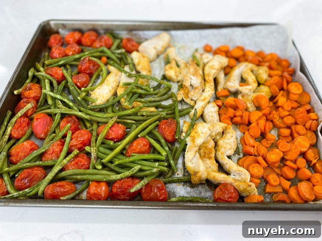sheet pan roasted chicken and vegetables