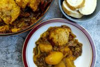 Slow-Cooked Beef Casserole with Suet Dumplings Recipe