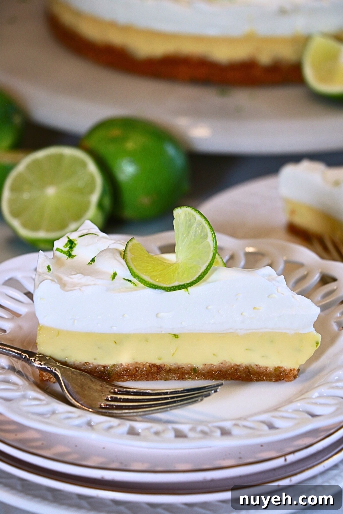 Classic Key Lime Pie Recipe with Creamy Graham Cracker Crust 2 Best Key Lime Pie - whole pie