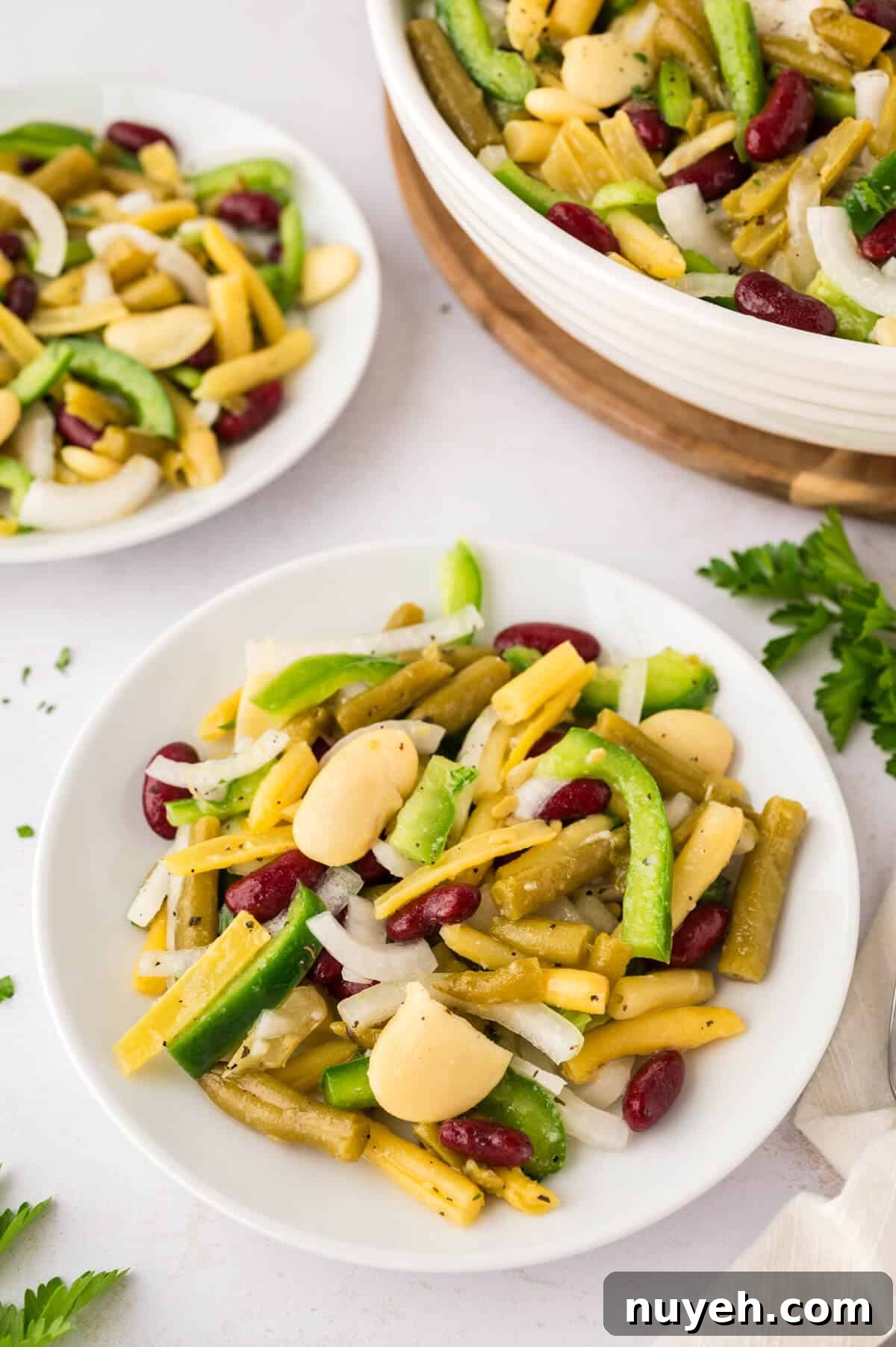 The recipe on a white plate.