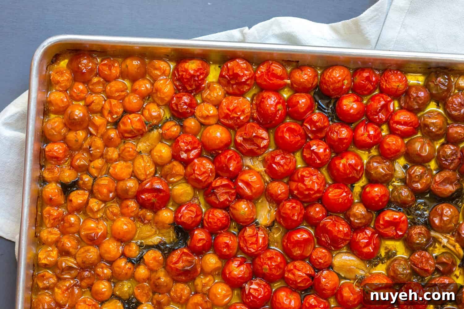 Tomato Confit in sheet pan