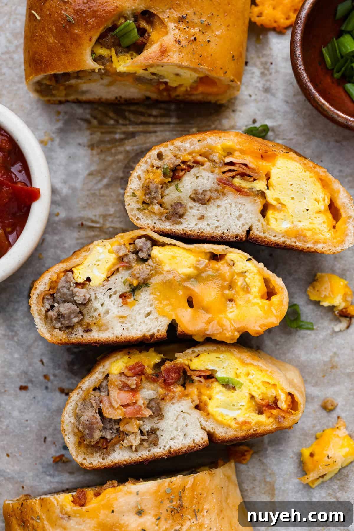 Breakfast Stromboli
