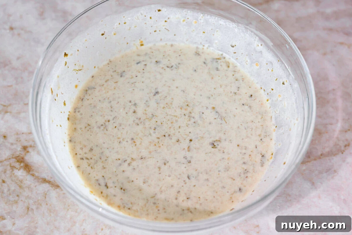 Bowl of creamy enchilada sauce