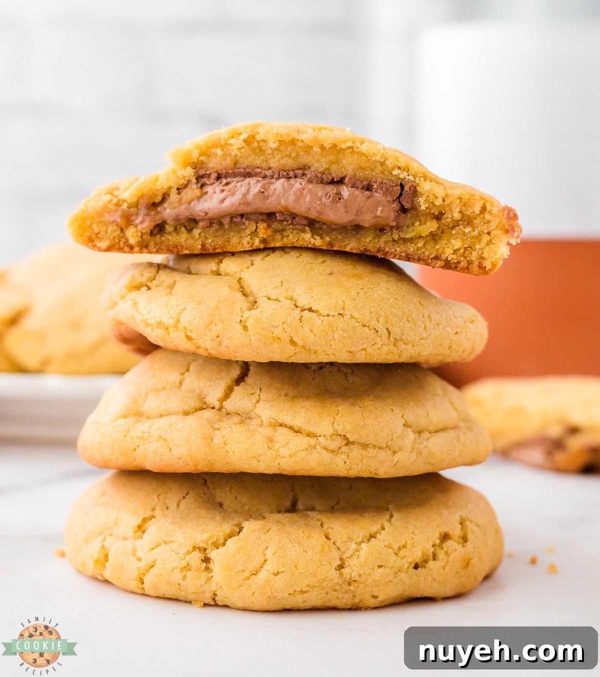 stack of Milky Way cookies