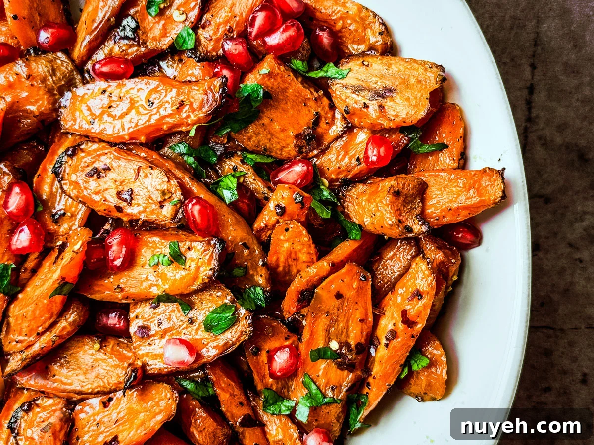 Serving bowl full of carrots.