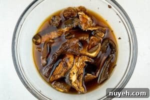 Authentic Polish Sauerkraut and Mushroom Pierogi Recipe 15 Rehydrating the porcinis