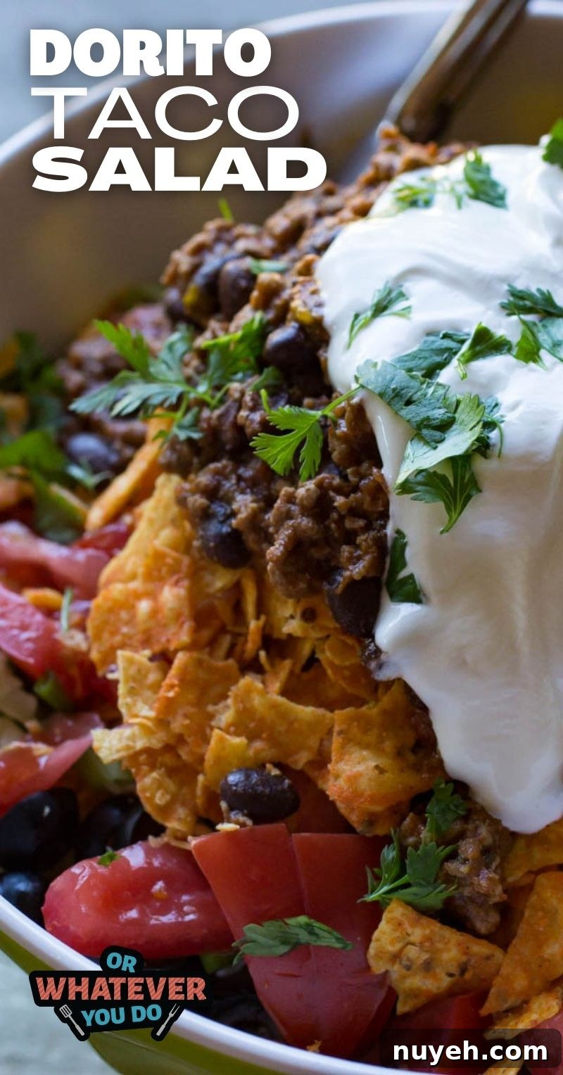 Dorito Taco Salad close-up