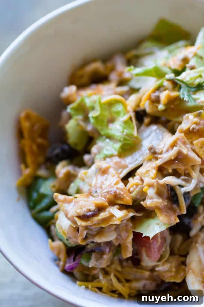 Taco salad with Doritos