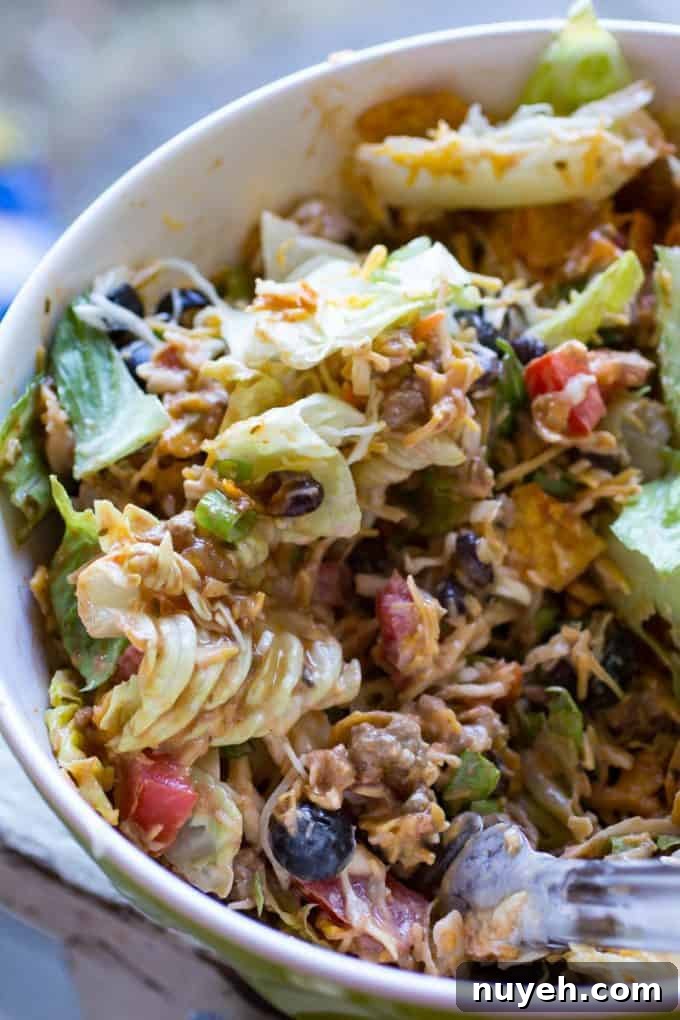 Dorito Taco Salad close