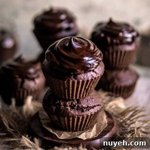 Chocolate Hazelnut Chickpea Flour Muffins