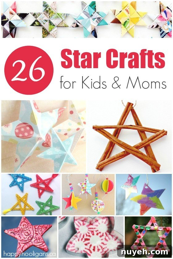 35 DIY Star Ornaments to Make for All Ages 2 26 Star Ornaments for kids and moms to make