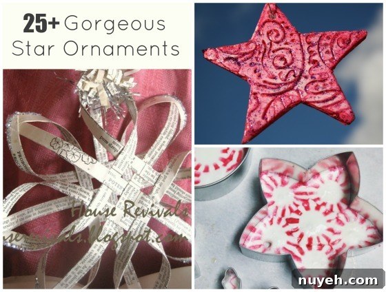 35 DIY Star Ornaments to Make for All Ages 10 star ornaments for the christmas tree