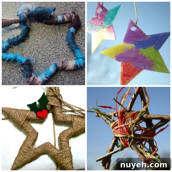35 DIY Star Ornaments to Make for All Ages 6 easy star ornaments for kids to make