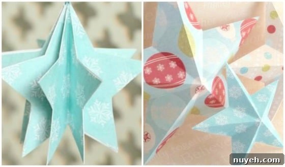35 DIY Star Ornaments to Make for All Ages 9 paper star decorations