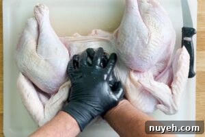 spatchcock turkey chest compression