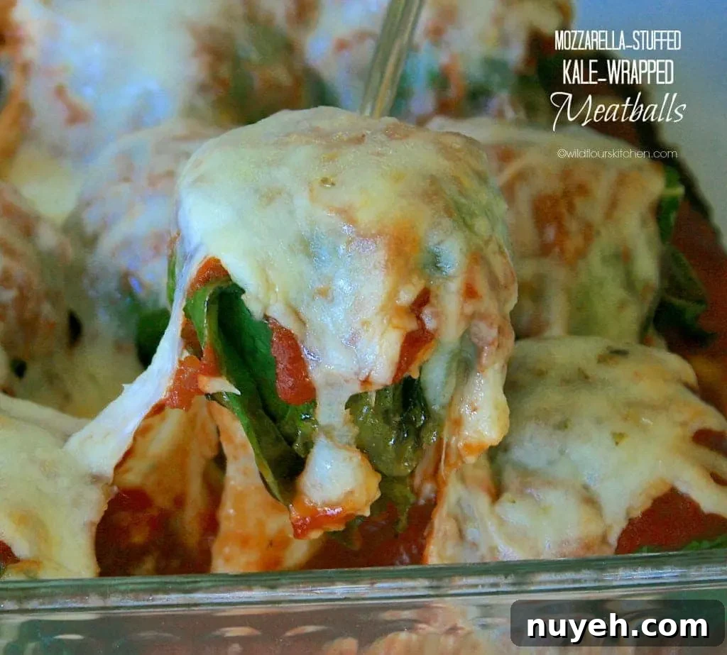 kale wrapped meatballs main