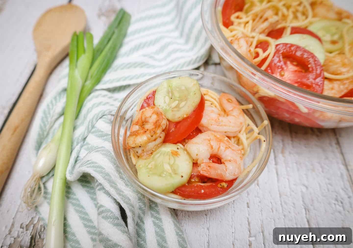 How to make spaghetti pasta salad with shrimp